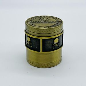 Golden Skull Herb Grinder 45mm With Scrapper